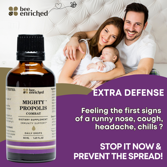 Mighty Propolis Combat | Ethanolische Tinktur | Tägliche Immunitätstropfen 50 ml
